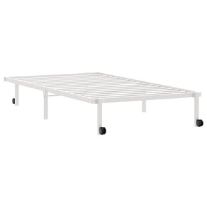 Klappbares Bettgestell Weiß 107x203 cm
