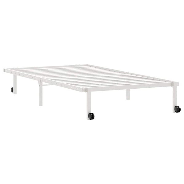 Klappbares Bettgestell Weiß 107x203 cm