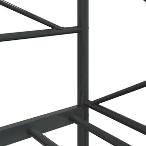 Tagesbett 75x190 cm Schwarz Stahl