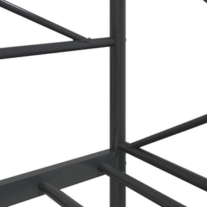Tagesbett Schwarz 80x200 cm Stahl