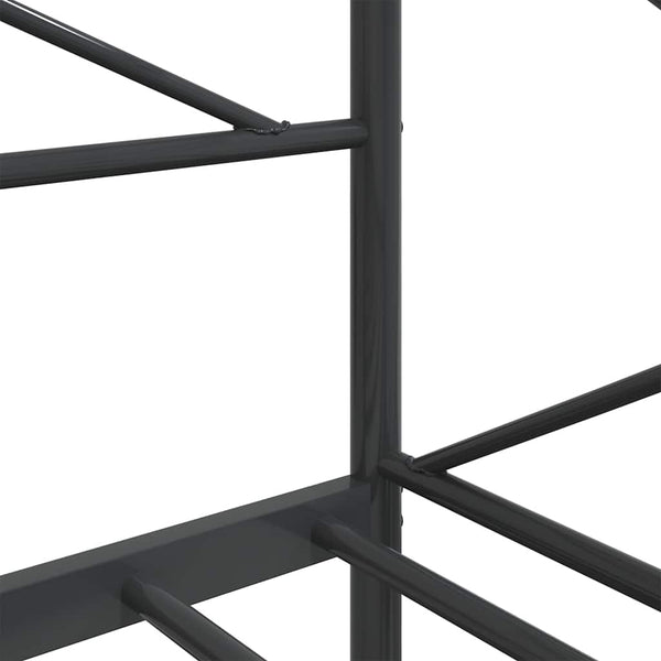 Tagesbett Schwarz 80x200 cm Stahl