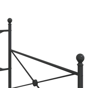 Schwarzes Tagesbett 100x190 cm