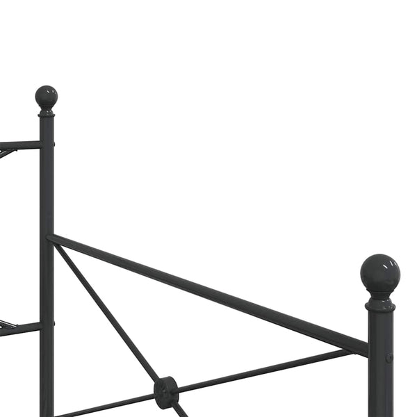 Schwarzes Tagesbett 100x190 cm