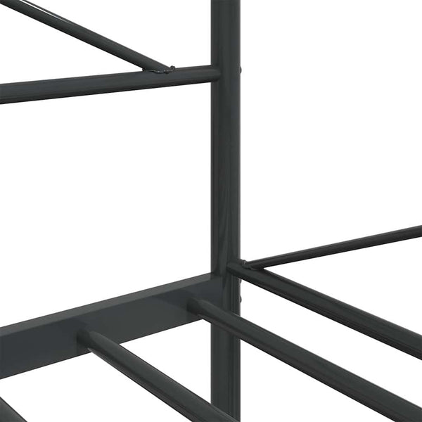 Schwarzes Tagesbett 100x190 cm