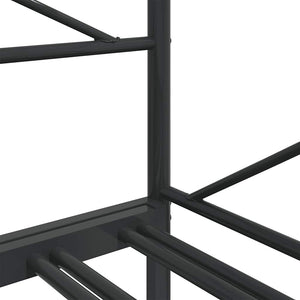 Ausziehbares Tagesbett Schwarz 80x200 cm