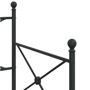 Ausziehbares Tagesbett Schwarz 80x200 cm