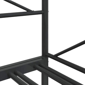 Ausziehbares Tagesbett Schwarz 90x190 cm