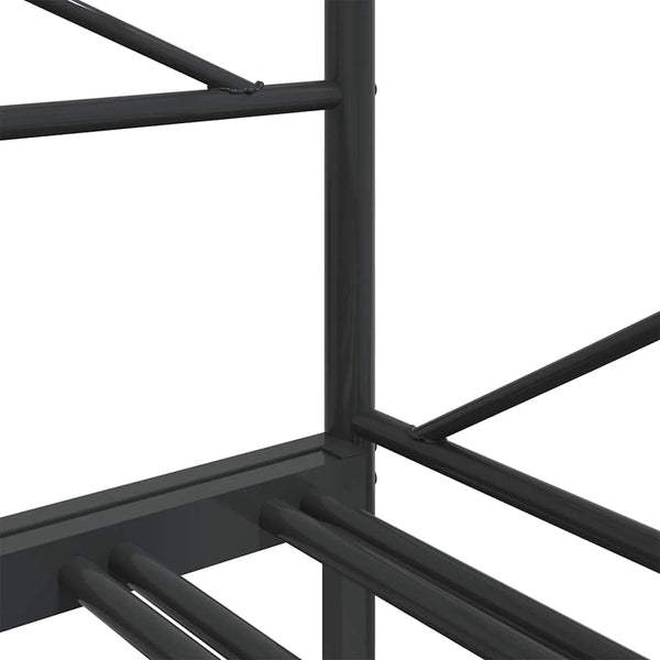 Ausziehbares Tagesbett Schwarz 90x190 cm
