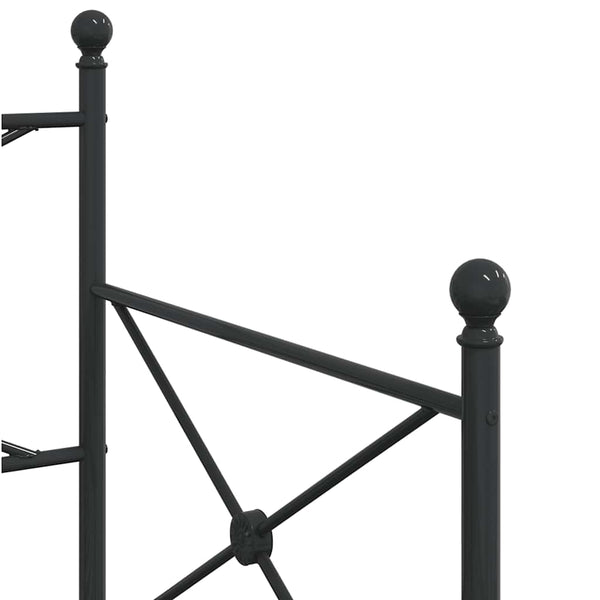 Ausziehbares Tagesbett Schwarz 90x190 cm