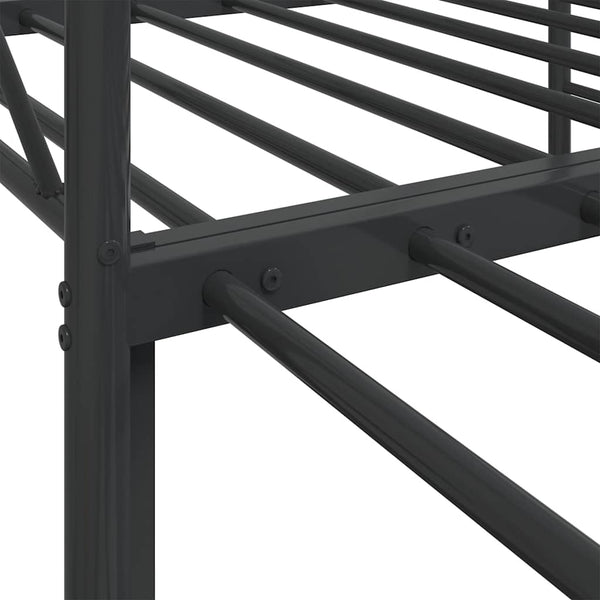 Ausziehbares Tagesbett Schwarz 90x190 cm