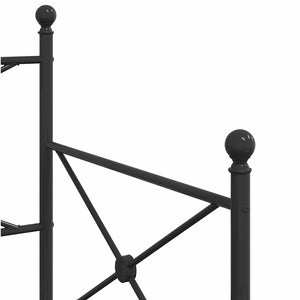 Ausziehbares Tagesbett Schwarz 90x200 cm
