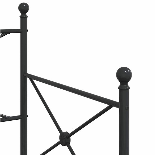 Ausziehbares Tagesbett Schwarz 90x200 cm