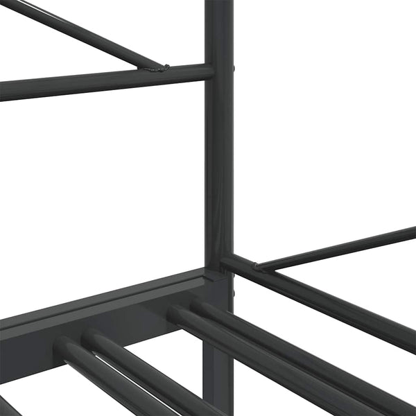 Ausziehbares Tagesbett 100x200 cm Schwarz