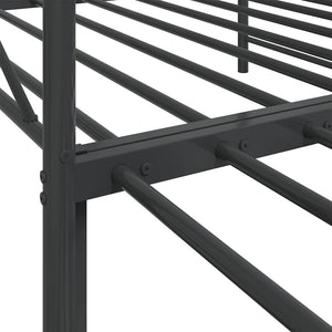 Ausziehbares Tagesbett 100x200 cm Schwarz