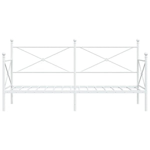 Tagesbett Weiß 80x200 cm Stahl