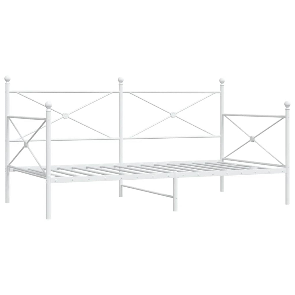 Weißes Tagesbett 107x203 cm ohne Matratze