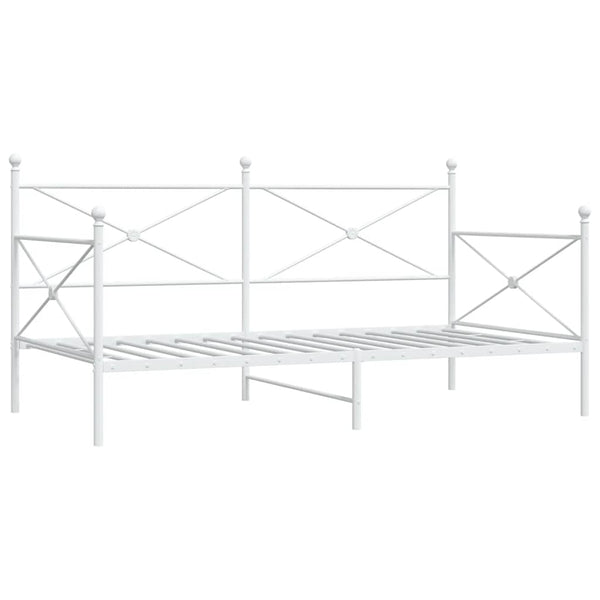 Weißes Tagesbett 107x203 cm ohne Matratze