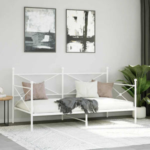 Weißes Tagesbett 107x203 cm ohne Matratze
