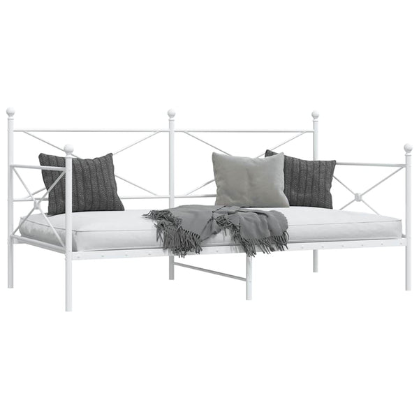 Weißes Tagesbett 107x203 cm ohne Matratze