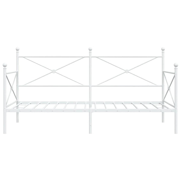 Weißes Tagesbett 107x203 cm ohne Matratze