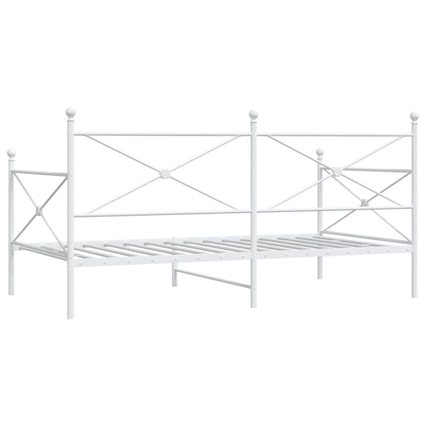 Weißes Tagesbett 107x203 cm ohne Matratze