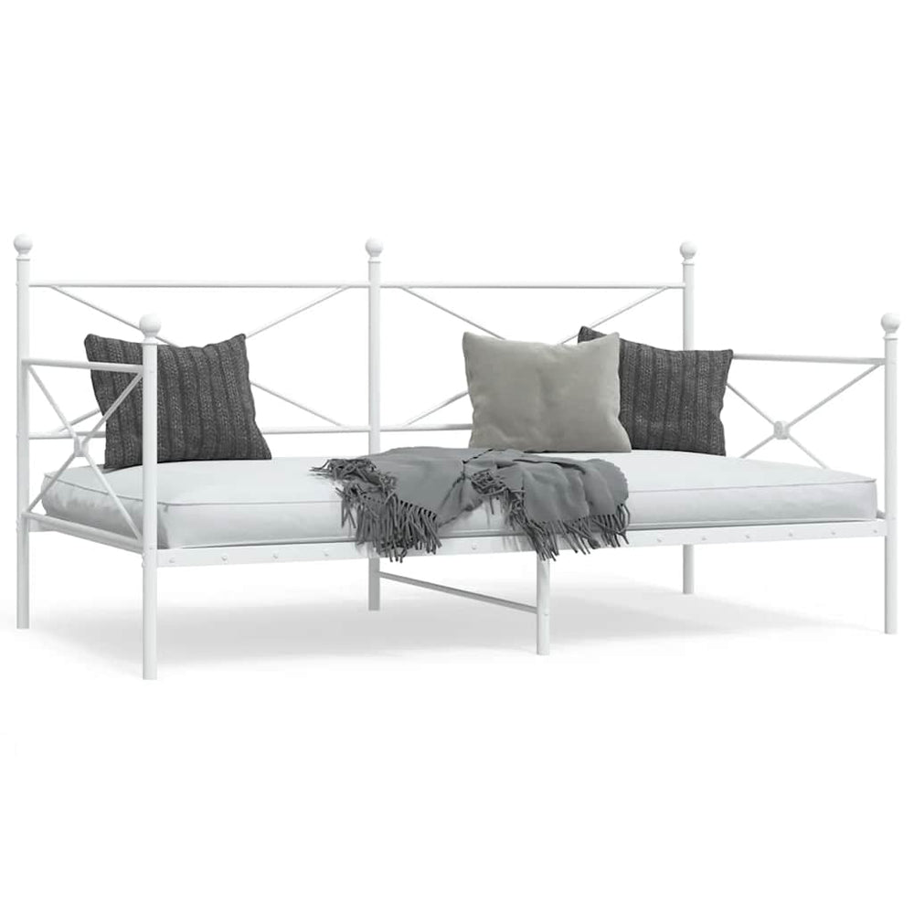 Weißes Tagesbett 107x203 cm ohne Matratze