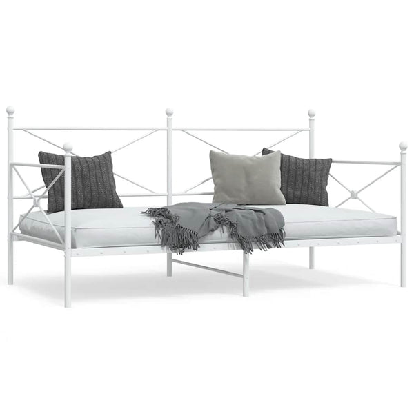 Weißes Tagesbett 107x203 cm ohne Matratze