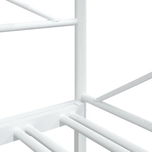 Ausziehbares Tagesbett 75x190 cm Weiß