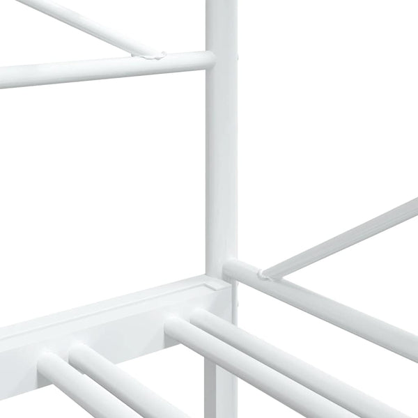 Ausziehbares Tagesbett 75x190 cm Weiß