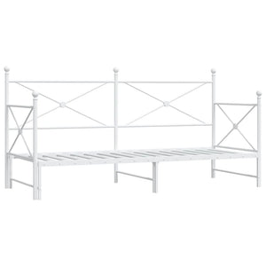 Ausziehbares Tagesbett Weiß 90x200 cm