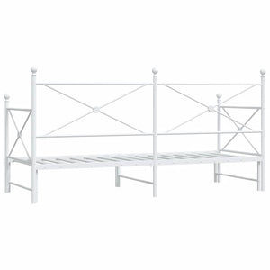 Ausziehbares Tagesbett Weiß 90x200 cm
