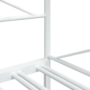 Ausziehbares Tagesbett Weiß 107x203 cm