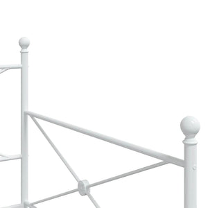Ausziehbares Tagesbett Weiß 107x203 cm