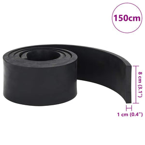 Schneepflug Gummileiste 150x8x1 cm Schwarz