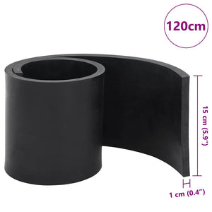 Schneepflug Gummileiste Schwarz 120 cm