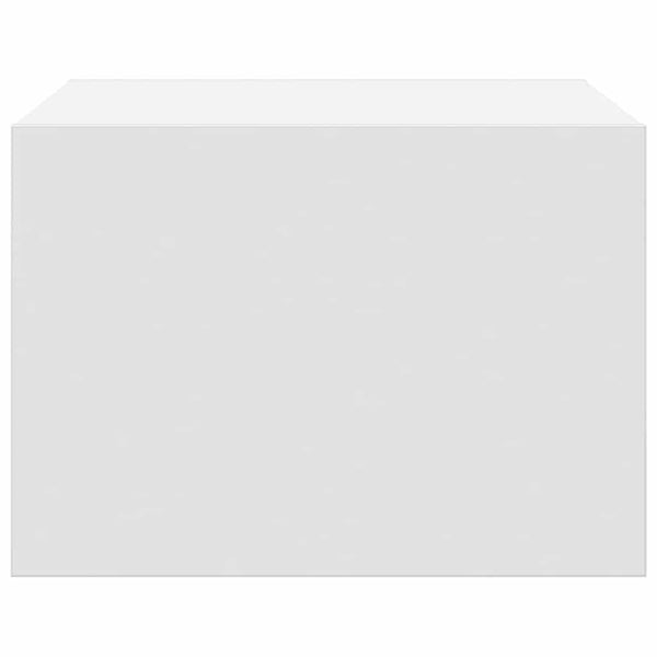 Wand-Nachttische mit LED, 2er-Set, Weiß