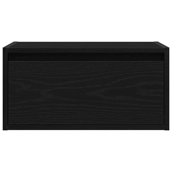 Wand-Nachttische mit LED-Leuchten, 2er-Set