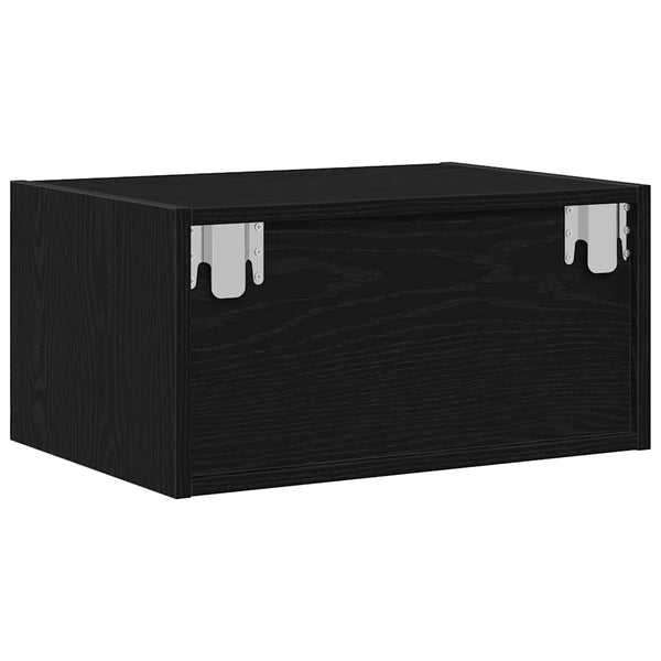Wand-Nachttische mit LED-Leuchten, 2er-Set