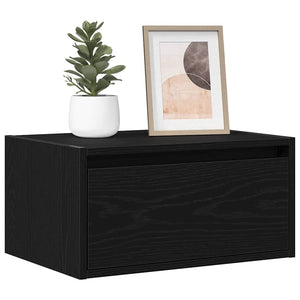 Wand-Nachttische mit LED-Leuchten, 2er-Set