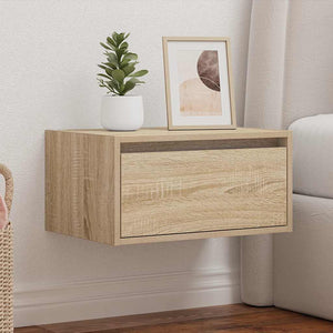 Wand-Nachttisch Sonoma-Eiche mit LED