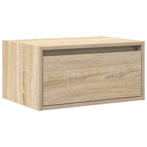 Wand-Nachttisch Sonoma-Eiche mit LED