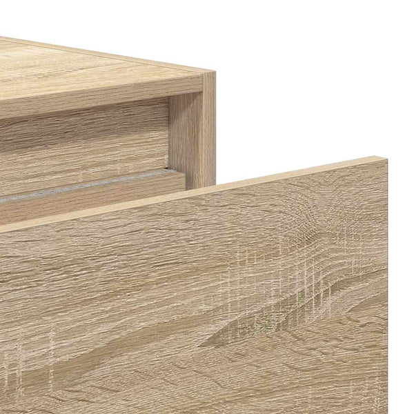 Wand-Nachttisch Sonoma-Eiche mit LED