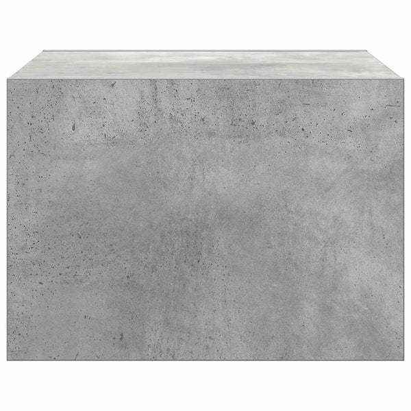 Wand-Nachttische mit LED Betongrau 2er-Set