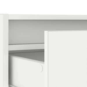 TV-Schrank Weiß mit LED-Leuchten 75 cm