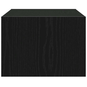 TV-Schrank mit LED Schwarz Eichen-Optik