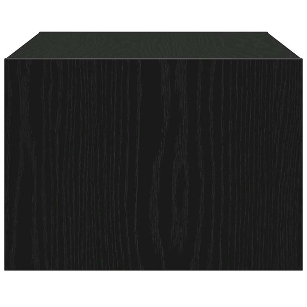 TV-Schrank mit LED Schwarz Eichen-Optik