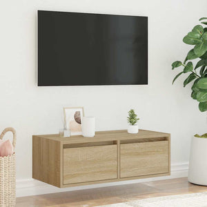 TV-Schrank Sonoma-Eiche mit LED 75 cm