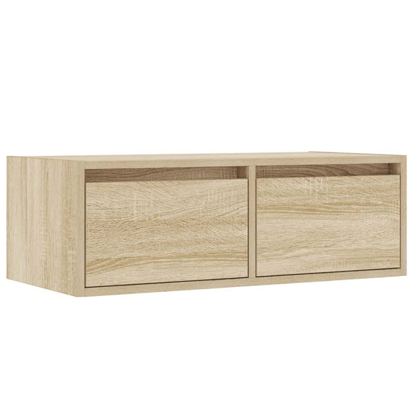 TV-Schrank Sonoma-Eiche mit LED 75 cm