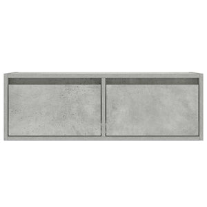 TV-Schrank Betongrau mit LED-Leuchten 75 cm