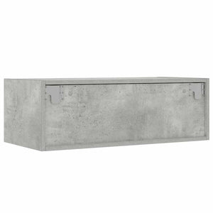 TV-Schrank Betongrau mit LED-Leuchten 75 cm